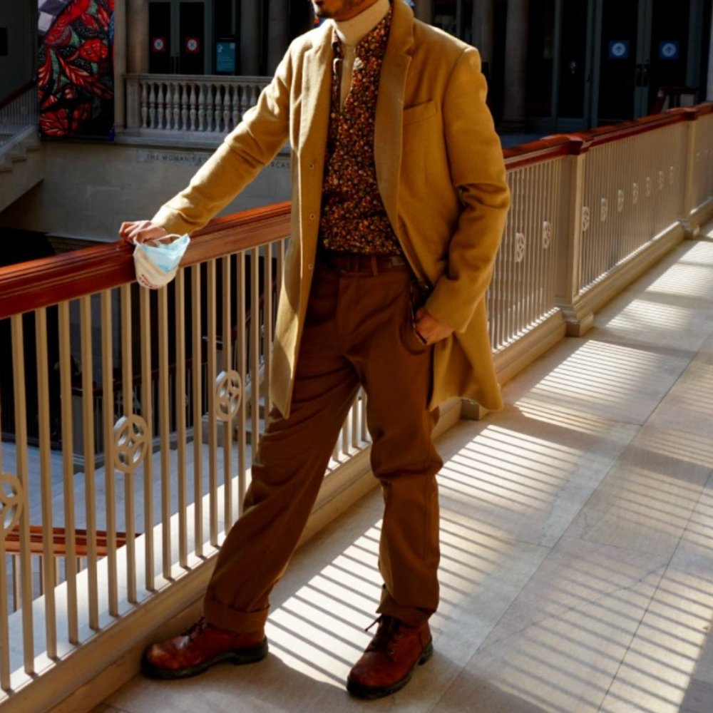 Banana Republic Camel Wool-Blend Topcoat